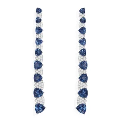 APM Monaco Boucles D'Oreilles Longues Triangle Bleu Et Blanc^ Boucles D'Oreilles