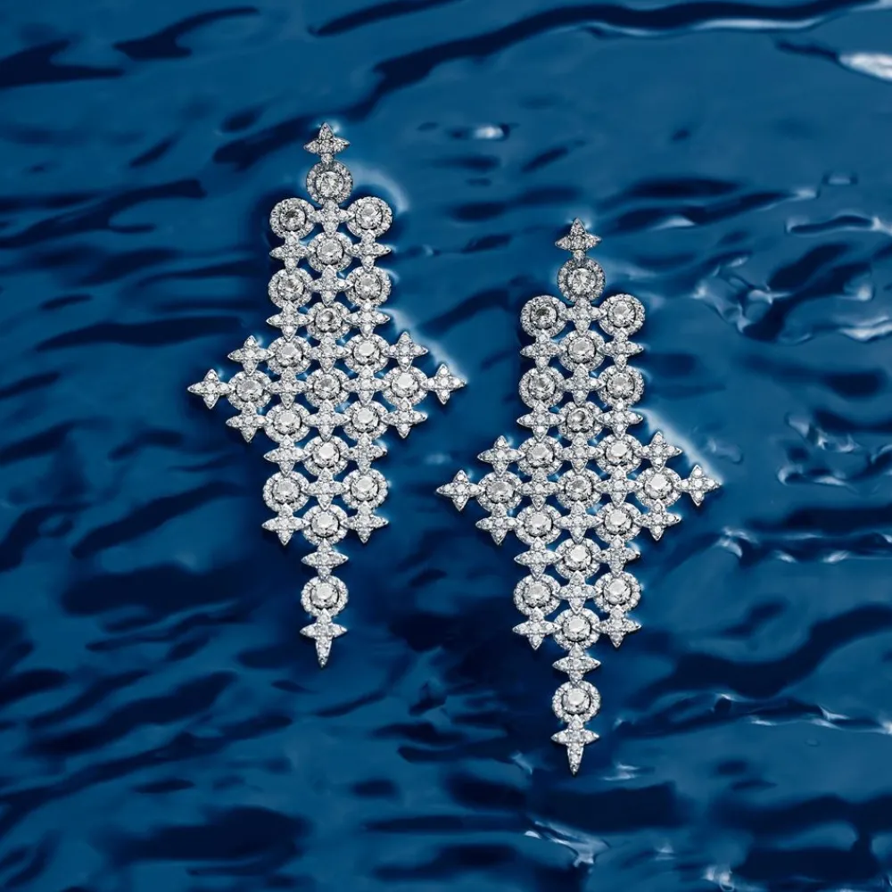 APM Monaco Boucles D'Oreilles Meteorites Pave^ Boucles D'Oreilles
