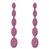 APM Monaco Boucles D'Oreilles Ovales Fuchsia Longues^ Boucles D'Oreilles