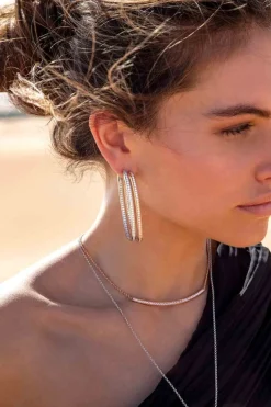 APM Monaco Boucles D'Oreilles Ovales Pave Xl^ Boucles D'Oreilles