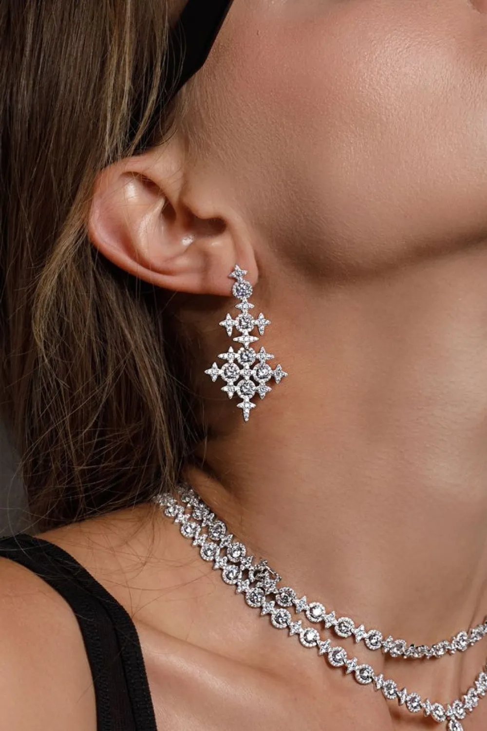 APM Monaco Boucles D'Oreilles Pave Meteorites & Cercles^ Boucles D'Oreilles