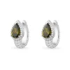 APM Monaco Boucles D'Oreilles Poire Kaki - Argent^ Boucles D'Oreilles