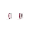 APM Monaco Boucles D'Oreilles Rectangle Pave Fuchsia^ Boucles D'Oreilles