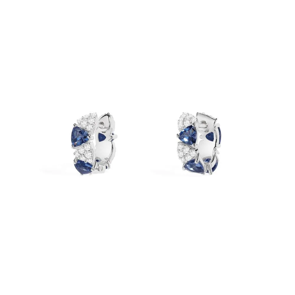 APM Monaco Boucles D'Oreilles Triangle Bleu Et Blanc^ Boucles D'Oreilles
