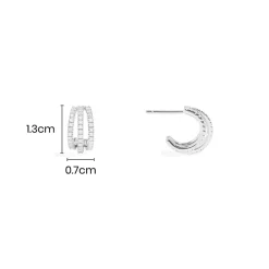 APM Monaco Boucles D'Oreilles Triple Anneaux^ Boucles D'Oreilles
