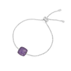 APM Monaco Bracelet Ajustable Carre Violet^ Bracelets