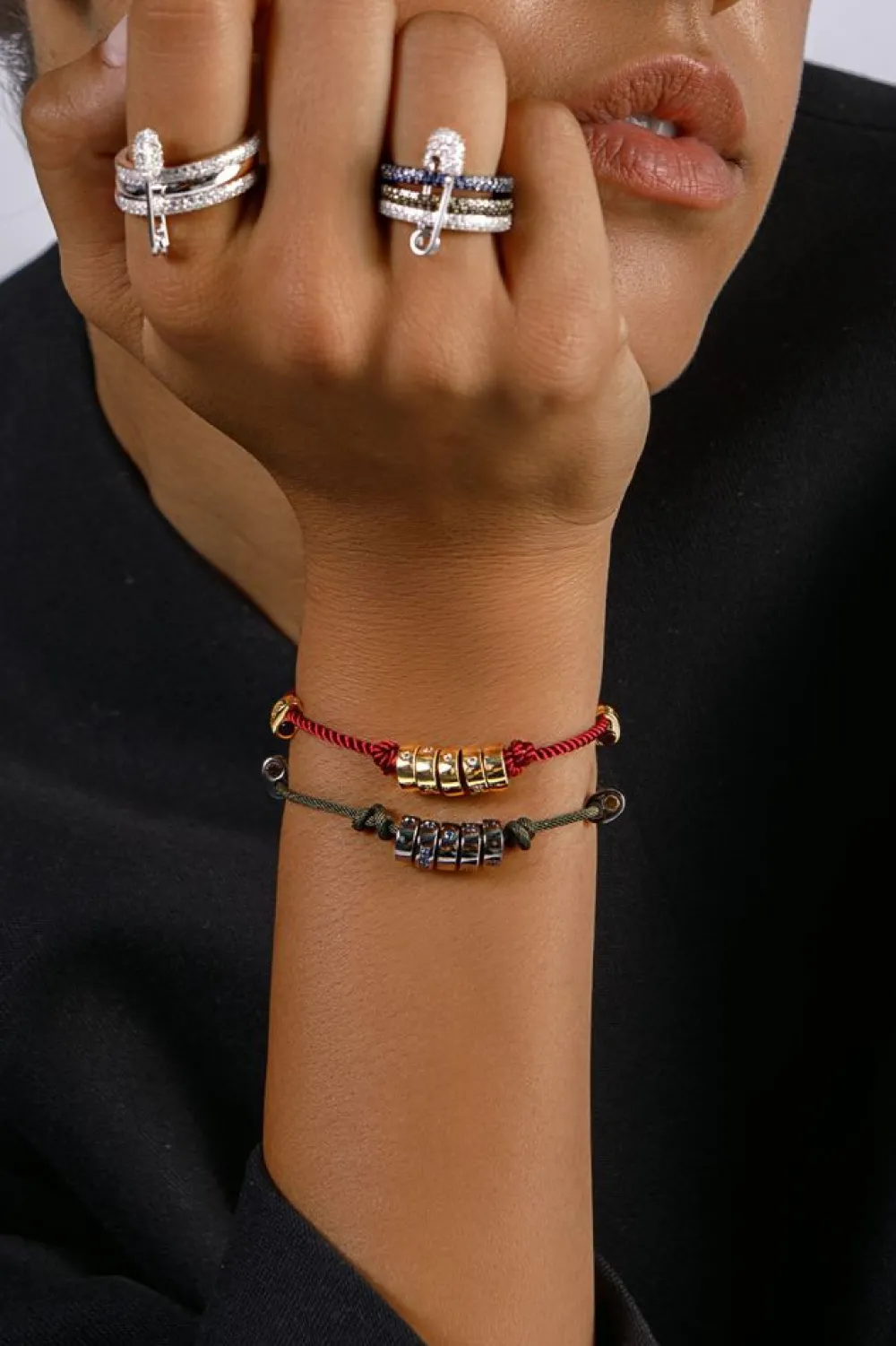 APM Monaco Bracelet Ajustable Code Morse Smile En Nylon^ Bracelets