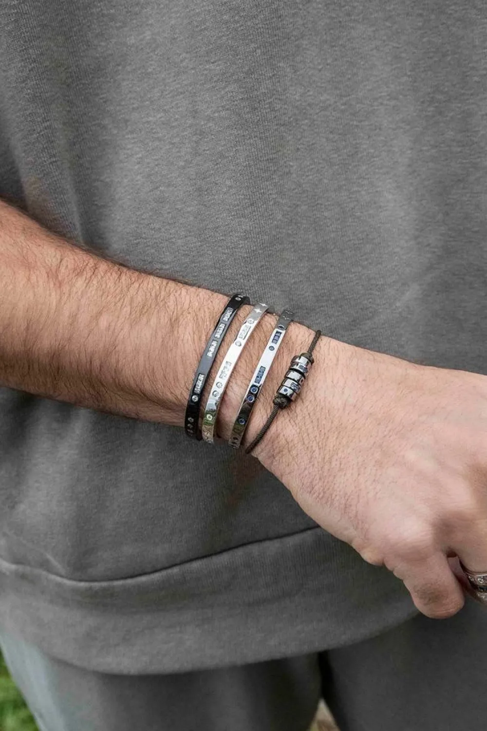 APM Monaco Bracelet Ajustable Code Morse Smile En Nylon^ Bracelets