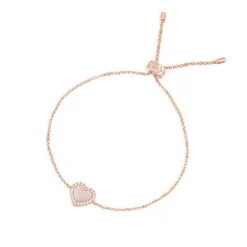 APM Monaco Bracelet Ajustable Coeur Nacre Rose^ Bracelets