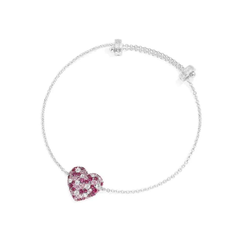 APM Monaco Bracelet Ajustable Coeur Fuchsia^ Bracelets