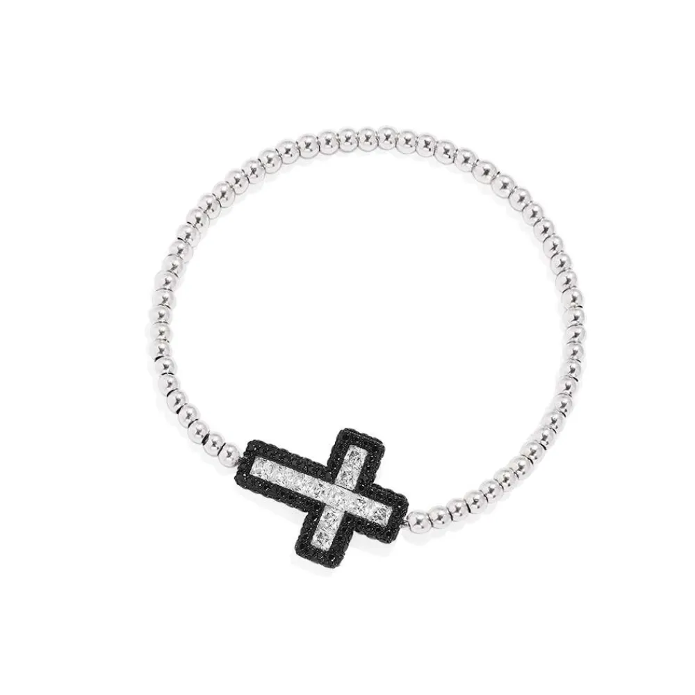 APM Monaco Bracelet Croix Noire^ Bracelets