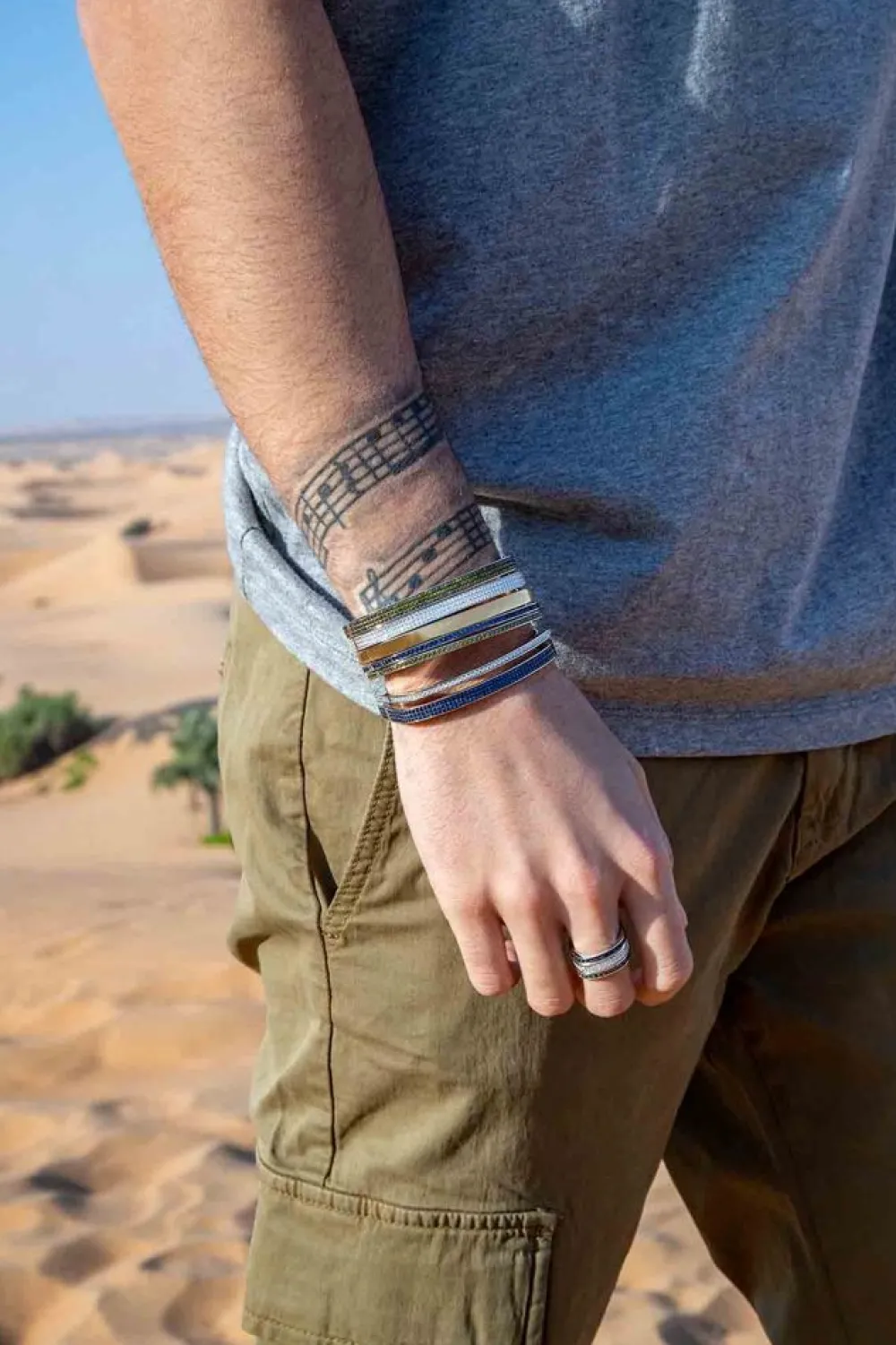 APM Monaco Bracelet Jonc Bold Bleu^ Bracelets