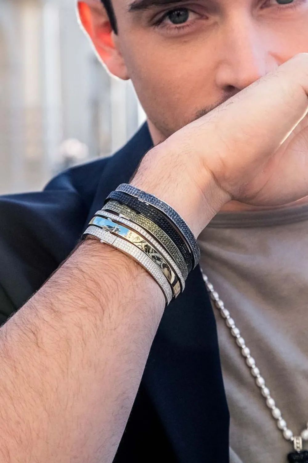 APM Monaco Bracelet Jonc Bold Kaki^ Bracelets