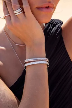 APM Monaco Bracelet Jonc Bold Pave^ Bracelets