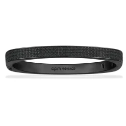 APM Monaco Bracelet Jonc Bold Pave Noir^ Bracelets