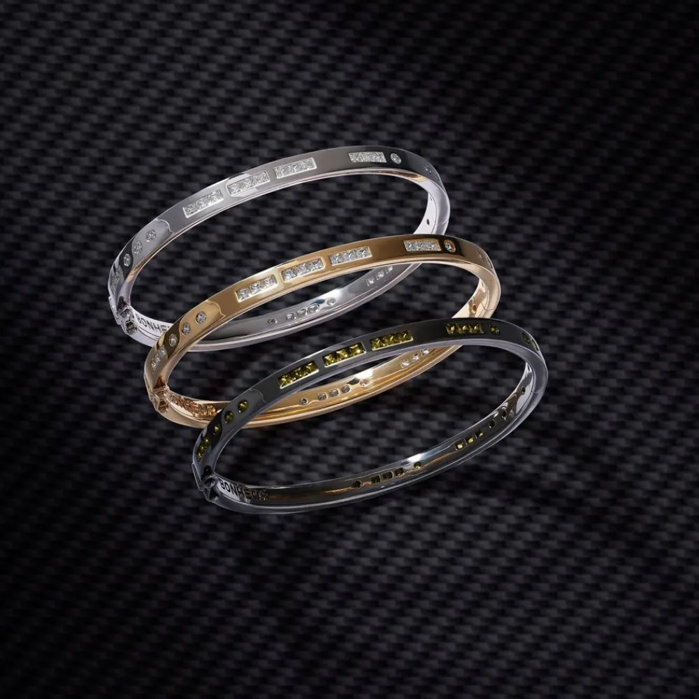 APM Monaco Bracelet Jonc Code Morse Bonheur Kaki^ Bracelets