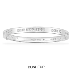 APM Monaco Bracelet Jonc Code Morse Bonheur - Argent^ Bracelets