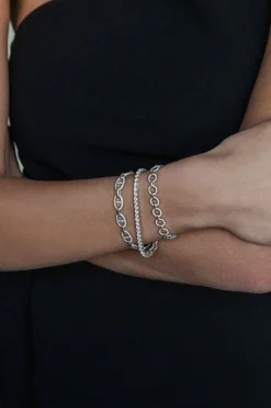 APM Monaco Bracelet Jonc Pave - Argent^ Bracelets