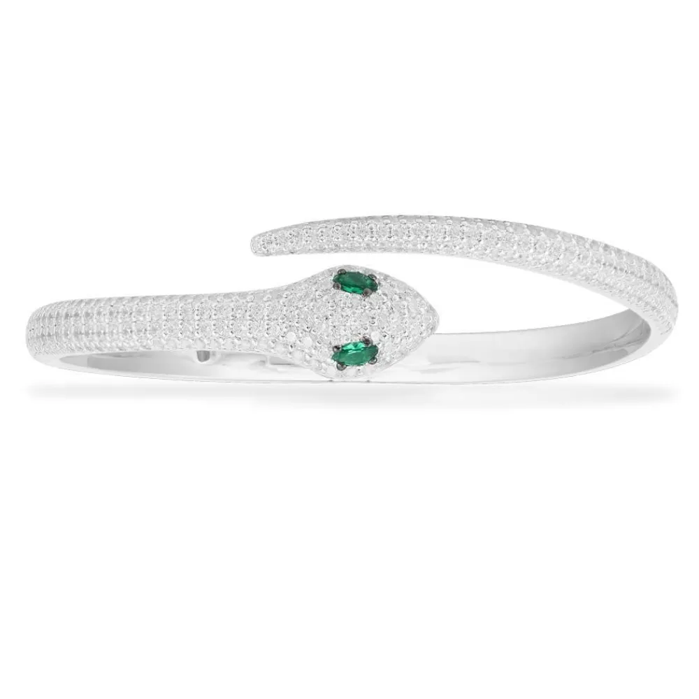 APM Monaco Bracelet Ouvert Serpent - Argent^ Bracelets