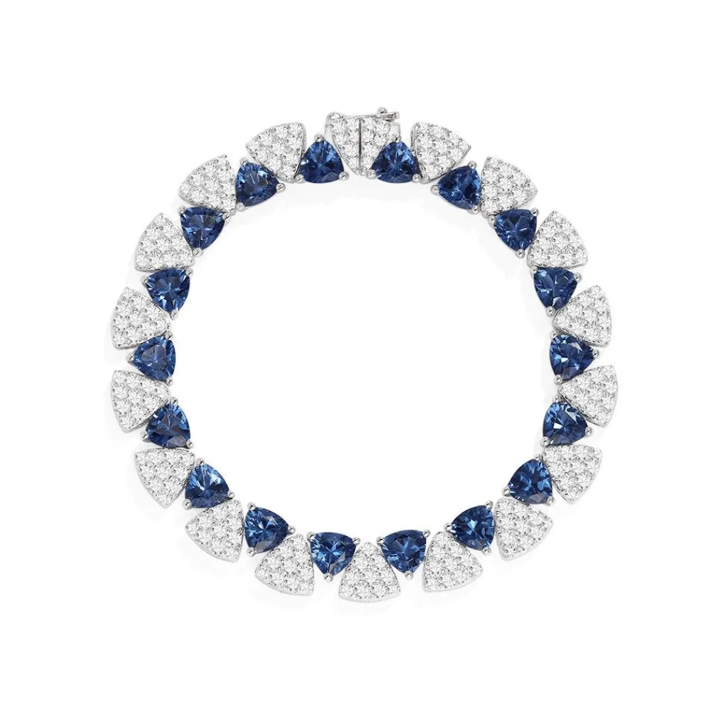 APM Monaco Bracelet Triangle Blanc Et Bleu^ Bracelets