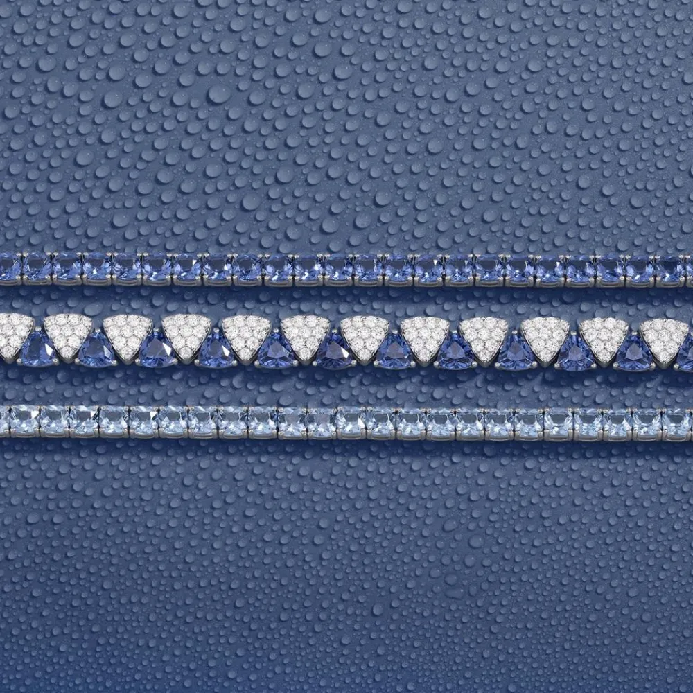 APM Monaco Bracelet Triangle Blanc Et Bleu^ Bracelets