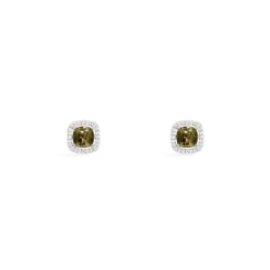 APM Monaco Clous D'Oreilles Carre Kaki^ Boucles D'Oreilles