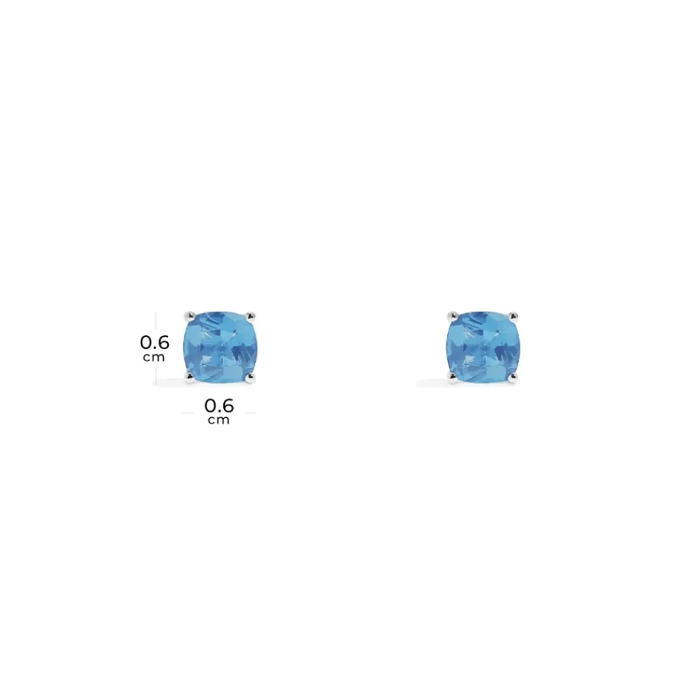 APM Monaco Clous D'Oreilles Eclat Bleu Lagon^ Boucles D'Oreilles