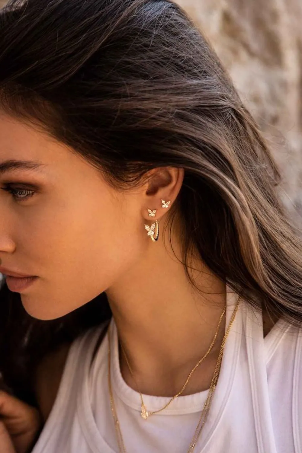 APM Monaco Clous D'Oreilles Papillon^ Boucles D'Oreilles