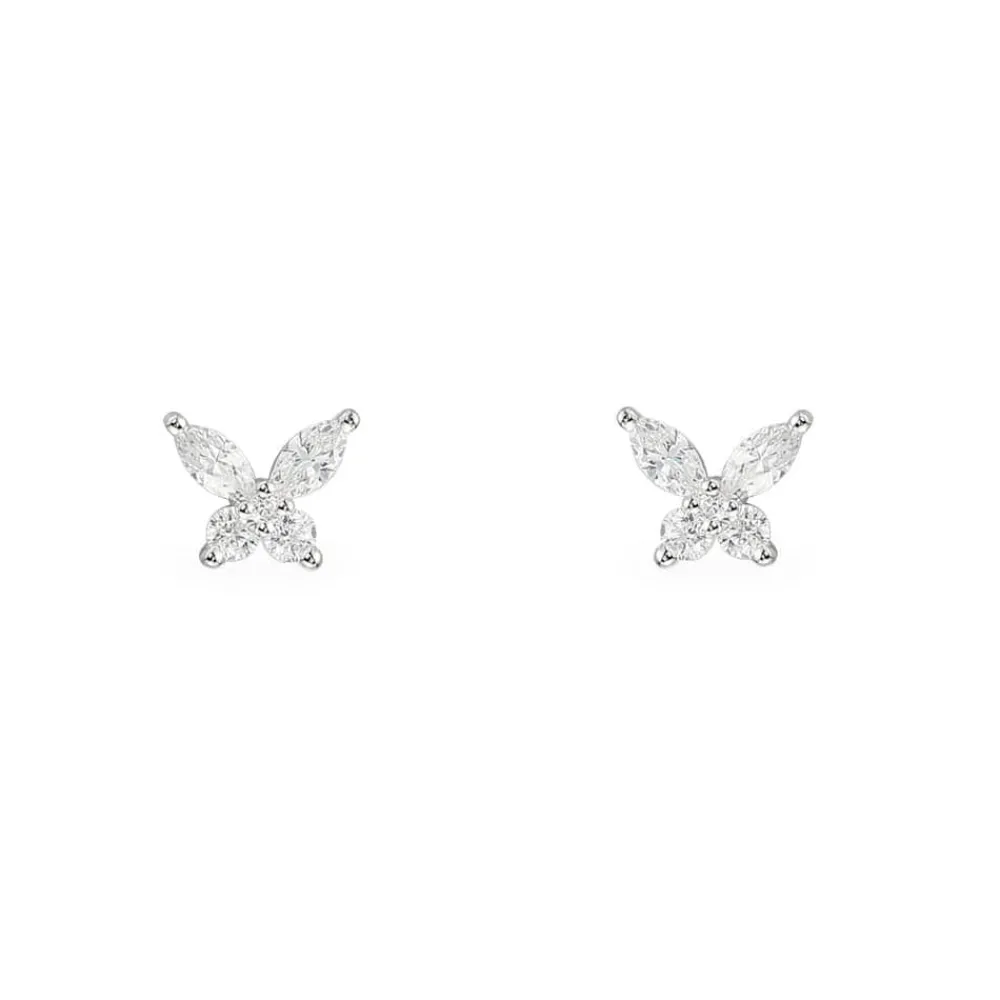 APM Monaco Clous D'Oreilles Papillon - Argent^ Boucles D'Oreilles