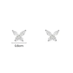 APM Monaco Clous D'Oreilles Papillon - Argent^ Boucles D'Oreilles