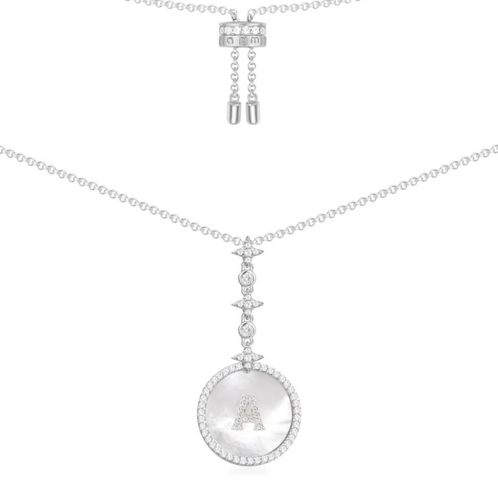 APM Monaco Collier Ajustable Alphabet-A Eternelle - Argent^ Colliers