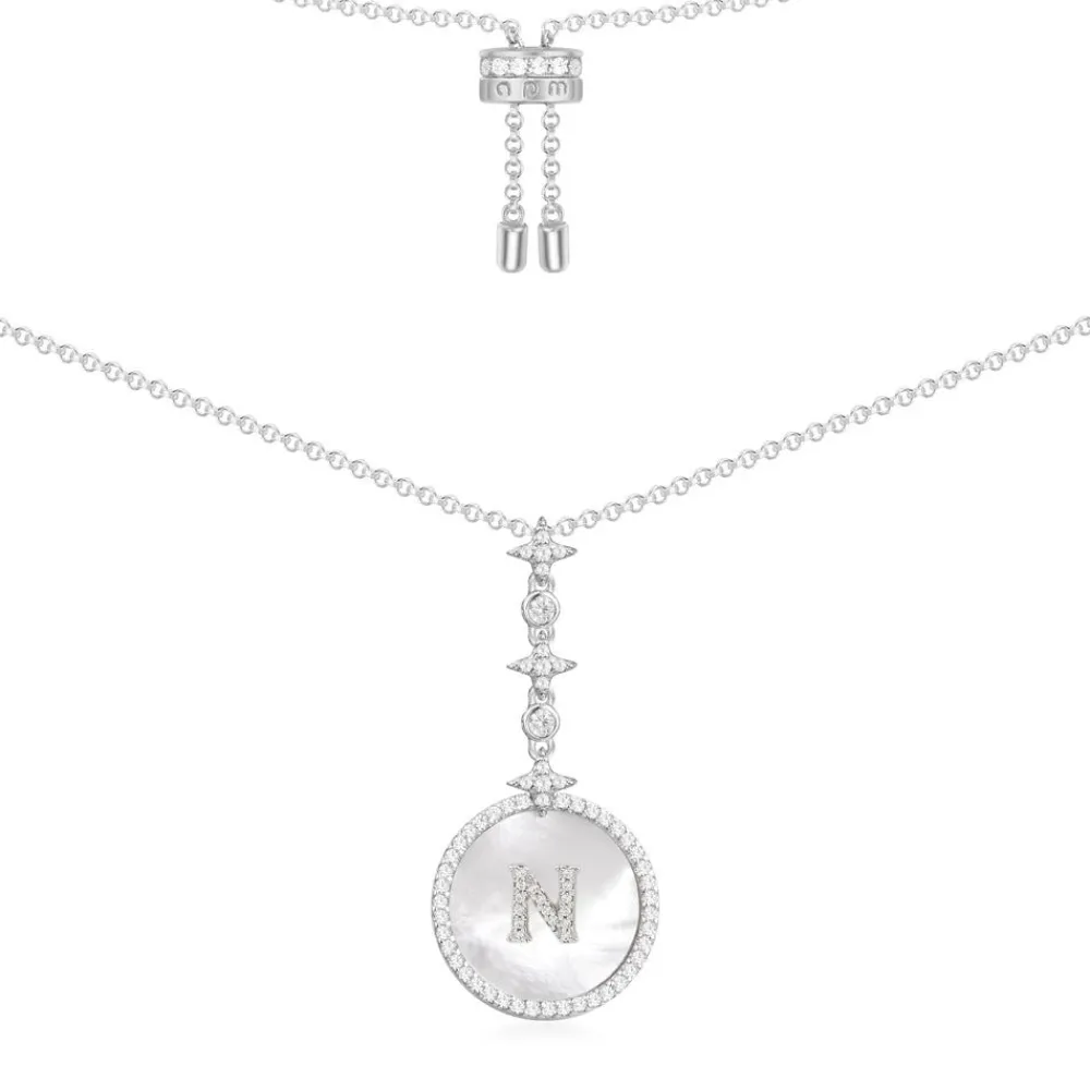 APM Monaco Collier Ajustable Alphabet-A Eternelle - Argent^ Colliers