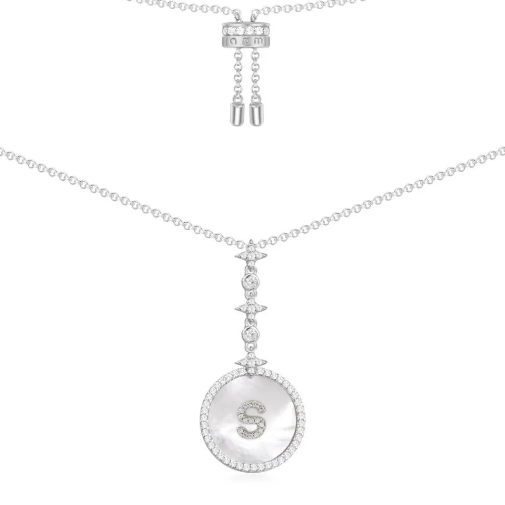 APM Monaco Collier Ajustable Alphabet-A Eternelle - Argent^ Colliers