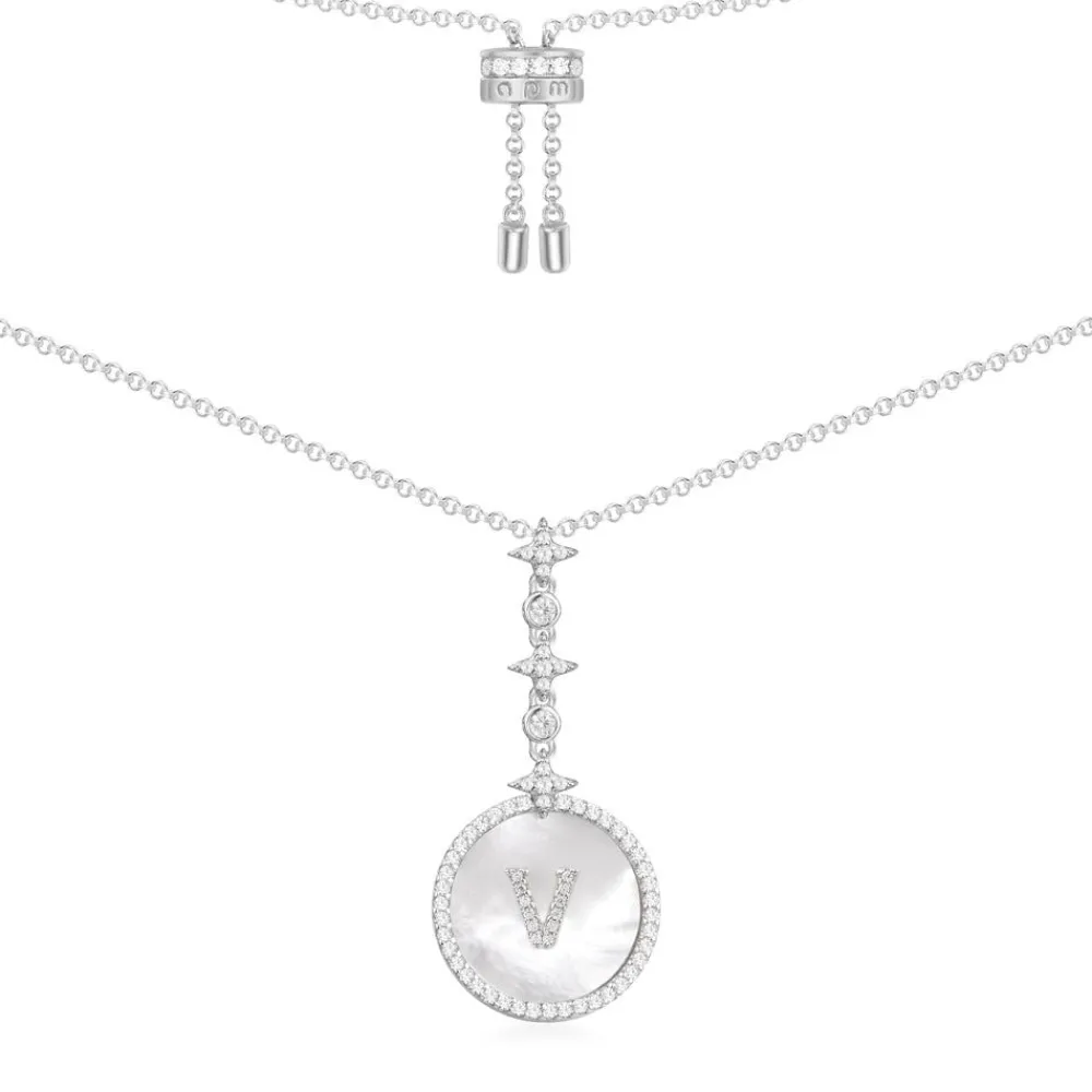 APM Monaco Collier Ajustable Alphabet-A Eternelle - Argent^ Colliers