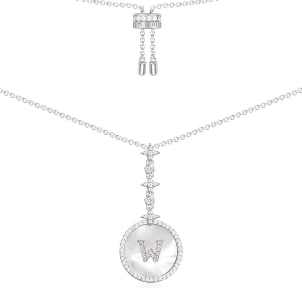 APM Monaco Collier Ajustable Alphabet-A Eternelle - Argent^ Colliers