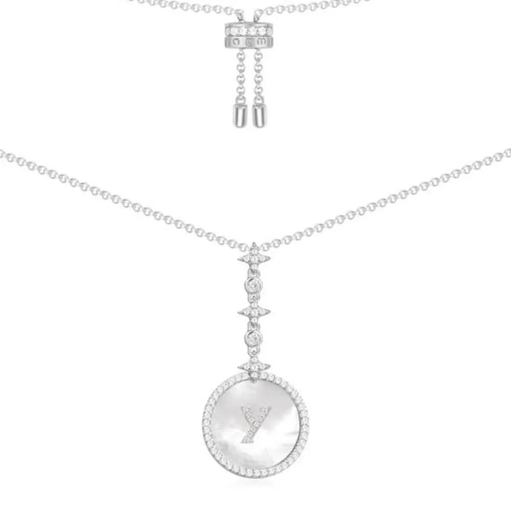 APM Monaco Collier Ajustable Alphabet-A Eternelle - Argent^ Colliers