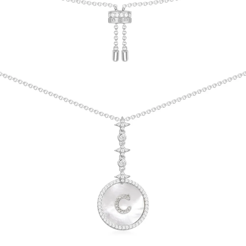 APM Monaco Collier Ajustable Alphabet-A Eternelle - Argent^ Colliers