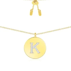 APM Monaco Collier Ajustable Alphabet-A - Argent Jaune^ Colliers