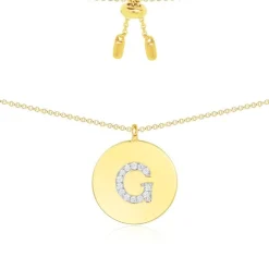 APM Monaco Collier Ajustable Alphabet-A - Argent Jaune^ Colliers