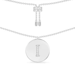 APM Monaco Collier Ajustable Alphabet-A - Argent^ Colliers