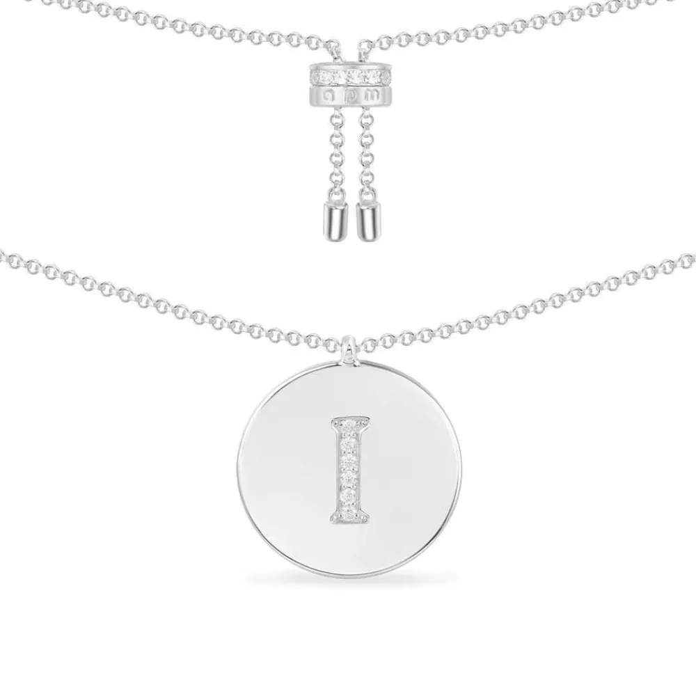 APM Monaco Collier Ajustable Alphabet-A - Argent^ Colliers