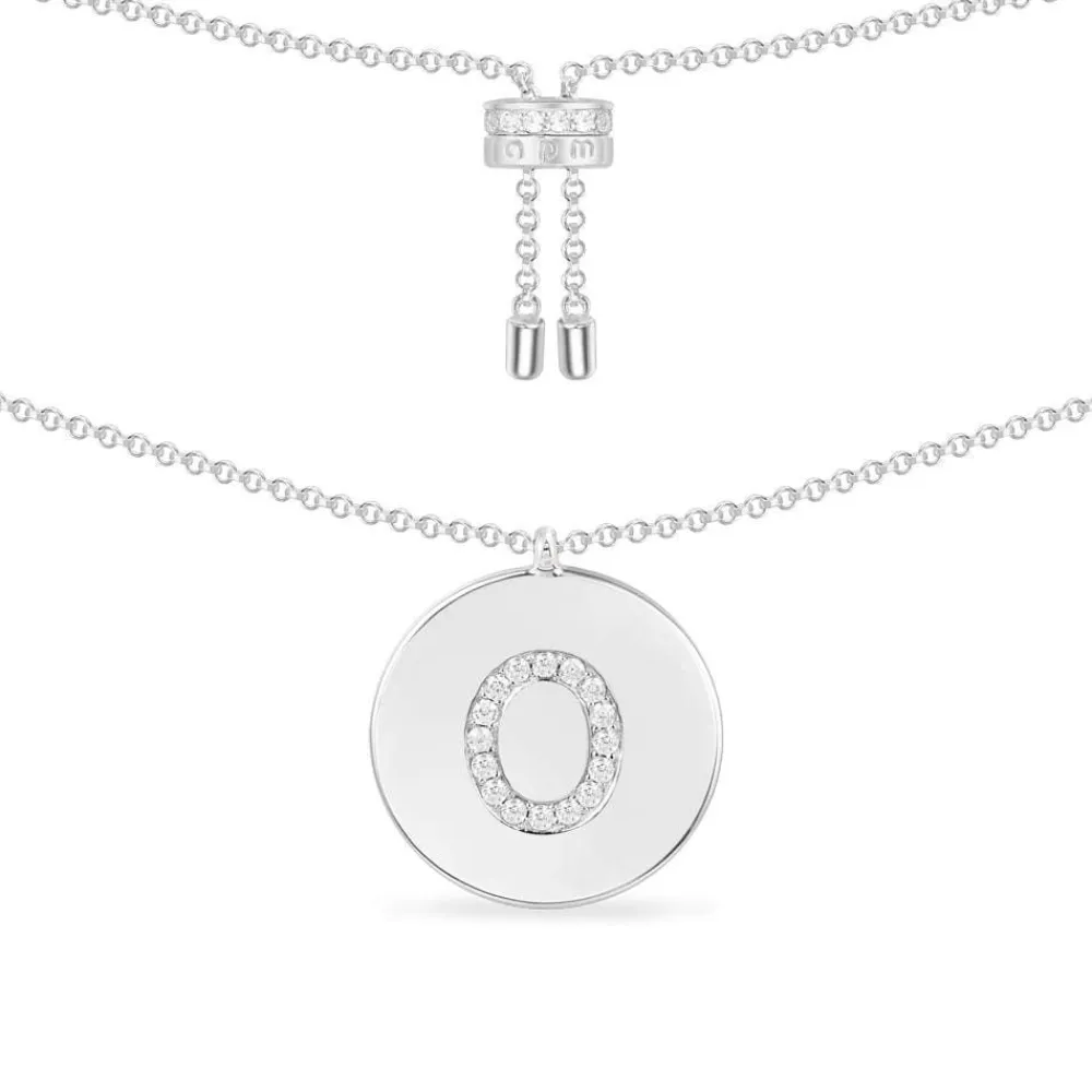 APM Monaco Collier Ajustable Alphabet-A - Argent^ Colliers