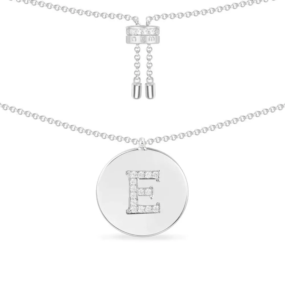 APM Monaco Collier Ajustable Alphabet-A - Argent^ Colliers