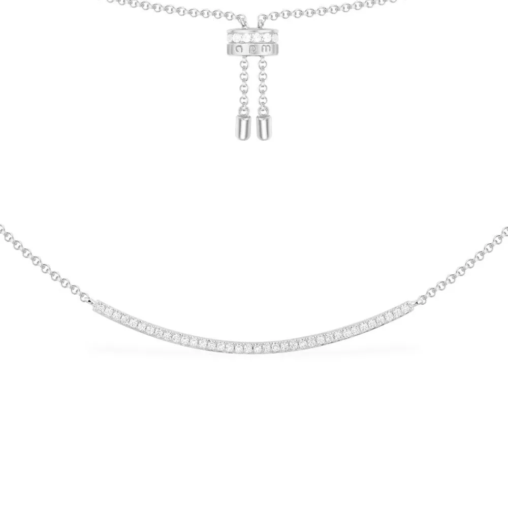 APM Monaco Collier Ajustable Arc Serti - Argent^ Colliers