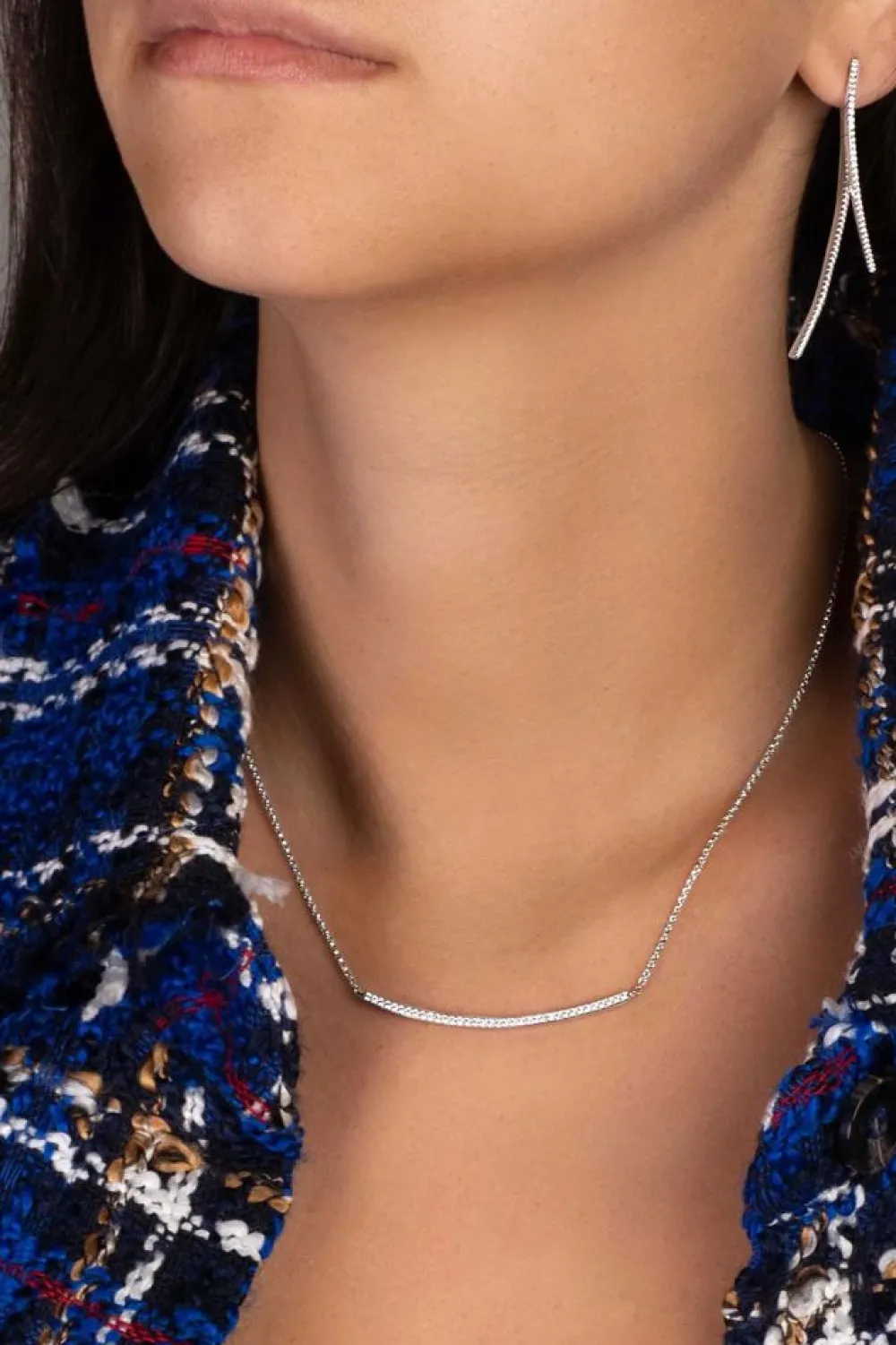 APM Monaco Collier Ajustable Arc Serti - Argent^ Colliers