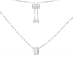 APM Monaco Collier Ajustable Avec Anneau Pave^ Colliers