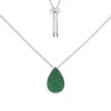 APM Monaco Collier Ajustable Avec Goutte Verte^ Colliers