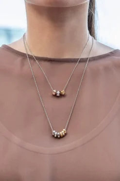 APM Monaco Collier Ajustable Code Morse - Argent^ Colliers