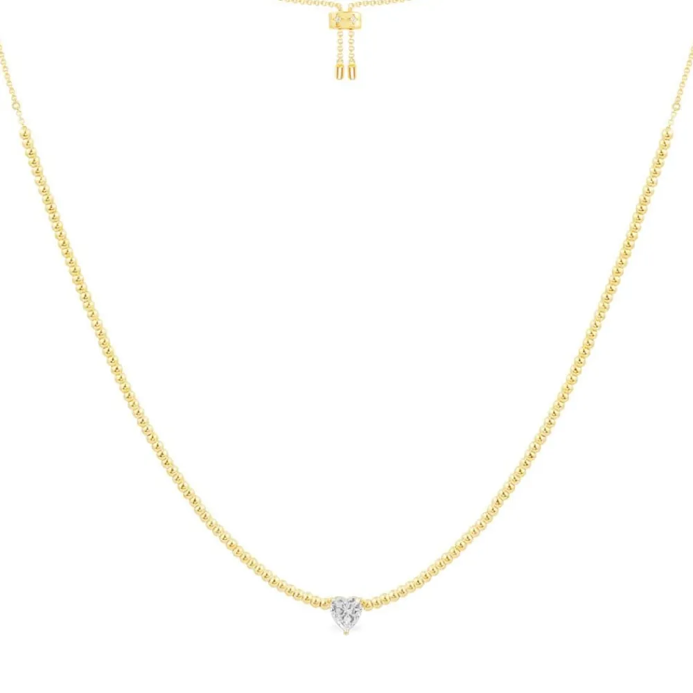 APM Monaco Collier Ajustable Coeur^ Colliers