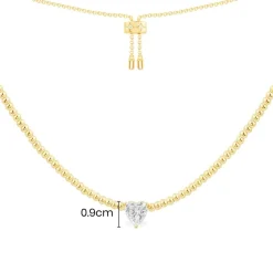 APM Monaco Collier Ajustable Coeur^ Colliers